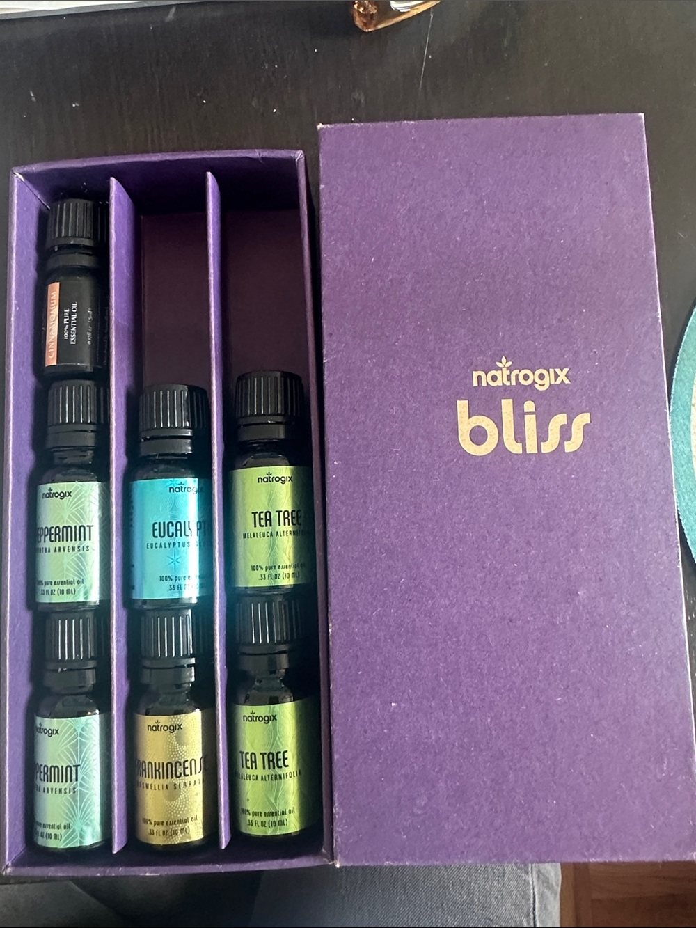 Natrogix Bliss Essential Oil Set — Purple Gift Box